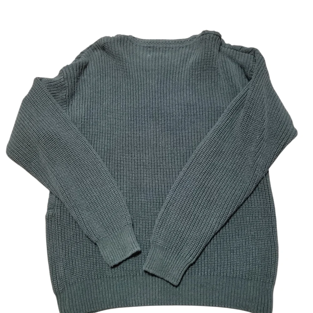 Vintage Dockers Levis Linen Cotton Men's Green Cable Knit Sweater Nordic‎ Large